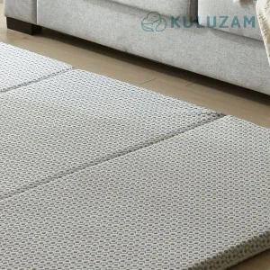 [오너클랜]쿠르잠 폼에어 접이식 토퍼 매트리스(SS) 헤링본/폴더