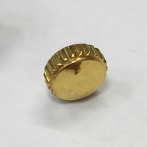 1개 메탈 시계 크라운 5.2x2.0MM 나사 오메가 호환 드빌 시간 설정 버튼 교체 부품 수리