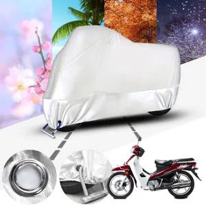 시티 베스트 115 오토바이 방수 열차단 실버 커버