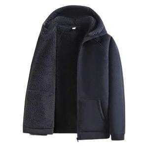 후드집업 뽀글이자켓 남성 방풍 이중 캐주얼 빅사이즈 폴라폴리스 야상 겨울