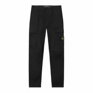 [스톤아일랜드] 와펜 카고 팬츠 블랙 남성 K2S15 3100032 S0010 V0029