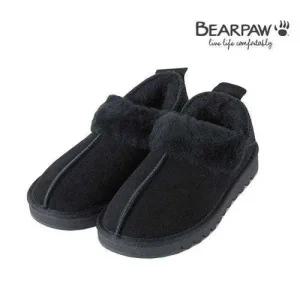 [베어파우] WINNIE 블랙 소가죽 양털슬립온 0826001QD-W