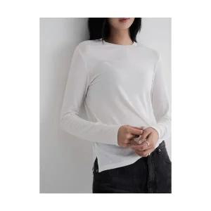 매장정품 8SECONDS 에잇세컨즈 베이직 솔리드 긴소매 티셔츠 화이트 355841LY41 756727
