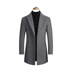 남성 데일리 코트 트렌치 가을겨울 하프 솔리드 캐주얼 빅사이즈 모직 다올4