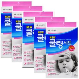 신신제약 뉴 쿨링시트 6매입 5개/영유아 아기 어린이 해열패치 냉찜질팩