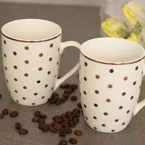 골드 도트 예쁜 모던 테이블웨어 도트 머그컵 세트 신혼부부 집들이선물 커피잔 찻잔