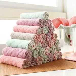 극세사 양면 행주 50개입 주방 요술행주 벨벳 수세미 걸레 청소