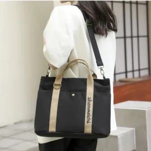 여성 라인레터링 캔버스백 학생가방 토트백 크로스백 여자가방 빅사이즈가방 쇼퍼백 출근가방