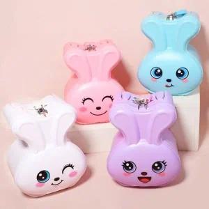 캐릭터저금통 미니 토끼저금통 사은품 기부 잠금장치적