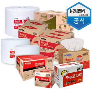 유한킴벌리 킴테크 와이프올 와이퍼타올 유흡착제 흡착포 종이보루 기름제거 L25