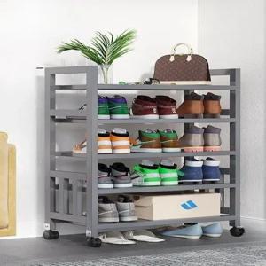 대형 신발장 공부방 이동식 정리 현관길이 진열대