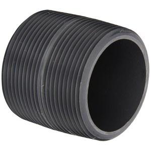 스피어스 88 시리즈 PVC 파이프 피팅, 니플 닫기, 스케줄 80, 회색, 2인치 NPT 남성, 길이