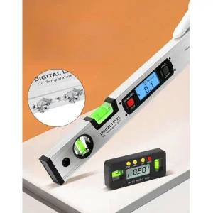 디지털수평계 레이저 각도기 앵글 미니 색상 전자 각도계 산업용 수평계 실버 300mm