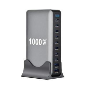 1000W 10포트 GaN 데스크탑 충전기 PD 고속 맥북 프로 노트북용 폰 태블릿용 멀티 USB 허브 스테이션