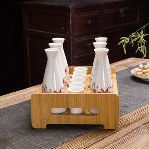 청자 예쁜 사케잔 술잔 세트 사쿠라 순백 H356 백자 5P 사케도쿠리,1포트 술잔세트