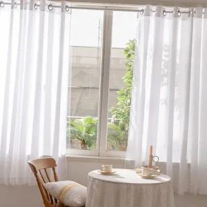 고밀도 쉬폰 커튼 속커튼 쉬폰 차광 커튼 암막 아일렛 반창