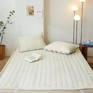 코잠 아이보리 세미화이바 극세사 누빔패드(SS)