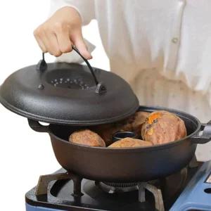 군고구마 냄비 무쇠냄비 직화 군옥수수 구이 만능팬