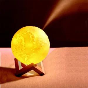 3색칼라 루나 달빛 무드등 2단계 분무 가습기 조명등등선물 실내등 다용도등 인테리어등 특이한등 모양등