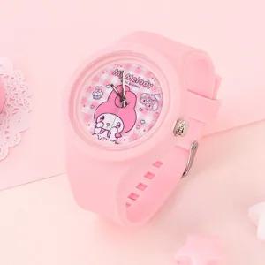 마이멜로디 실리콘 바늘시계 어린이 캐릭터 손목 몰랑 이선물 선물