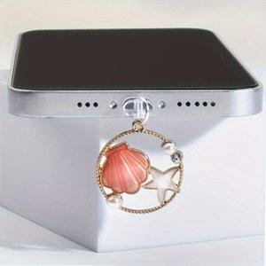 삼성 IPhone16 15 Xiaomi 태블릿 노트북 Type-C 충전 포트 먼지 플러그 스토퍼 용 귀여운 쉘 펜던트 유형