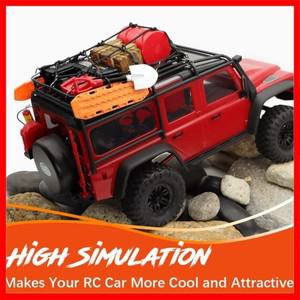 글로백트 RC 크롤러 자동차 부품 지붕 장식 러기지 네트 복구 보드 공구함 나무 상자 삽 1/18 TRX4M 1/24 A