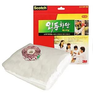 외풍차단 난방비절약 샷시 특수비닐 3M 단열효과 특대형 넉넉한 UWDB24DB