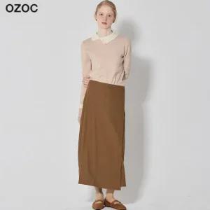 [오조크(OZOC)] H라인 랩 스커트 (택가격 87000원)