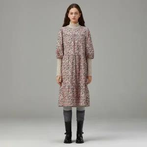 [롯데백화점]써스데이 아일랜드 플라워 미디 코듀로이 원피스 T258MOP238W