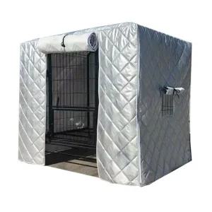 케이지 켄넬 보온커버 단열재 실외견사 야외 커튼 실내 대형 방수 대형견
