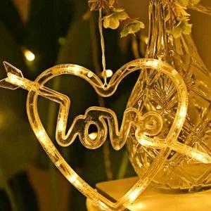 파티 장식 전구 건전지식 무드등 벽장식 크리스마스 트리 조명 흡착 하트 소형 흡착식 벽걸이