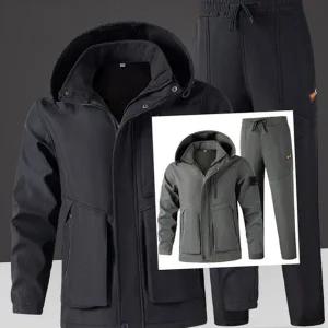 남성 기모 등산 바지 야외 방수 방풍 남성 방한 작업복 트레이닝복 아웃도어 활동복 낚시복 아우터 등산복