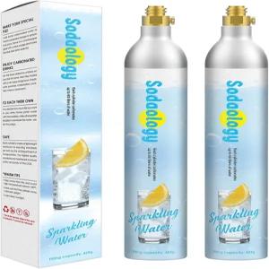 소다OO 로지 60L Co2 탄산음료 소다스트림 가전제품과 호환 [예술 및 테라용 아님] 14.5온스 2개 세트