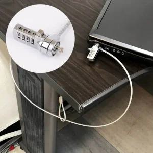 다이얼 도난방지 자물쇠 분실방지 노트북 고리 휴대용 노트붕용자물쇠 비밀번호 보조키