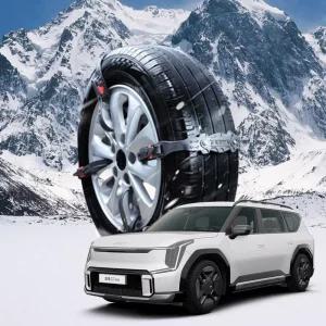 EV9 차량용 우레탄 타이어체인 벨트형 눈길방지스노우 작물 캐치 패치 스파이더 이지링 자동차 용체인