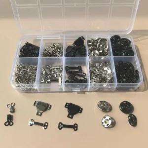 의류 똑딱이 단추 후크 100세트 옷 바지 수선용 부자재 DIY 소품 추천템