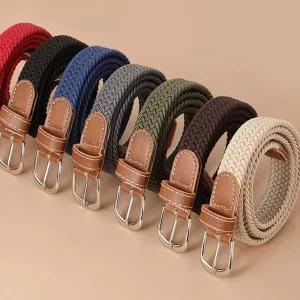 (LND) 노펀칭 캐주얼 벨트 스판 여성 남성 밸트 허리 스트레칭 목 경추 베개