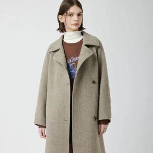 [CC콜렉트]헤링본 벨티드 하이넥 롱 코트_C254MSG534_s