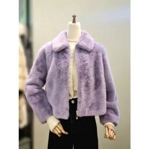 [갤러리아] ab.f.z 카라넥 밍크 페이크퍼 자켓 코트 ACA1HF042