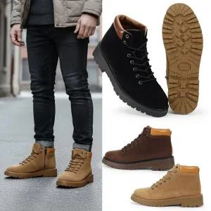 남성 스웨이드 워커 하이컷 부츠 지퍼 캐주얼화 데일리 남자신발