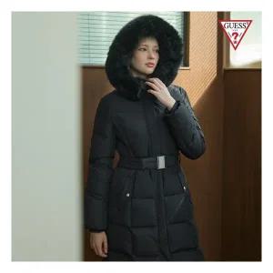 게스 GUESS [프리미엄 리미티드 에디션] 25FW 폭스퍼 롱 패딩코트1049137