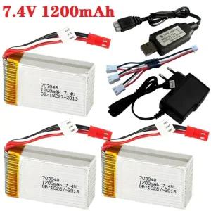 원격 부품 74V 1200mAh 1000mah 703048 제어 용 RC소품 25c 업그드 세트 XRC 장난감 충전기 X600