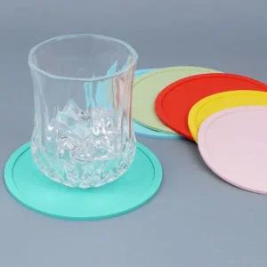 [골드스마일]심플 실리콘 컵받침 원형 홀더 주방 인테리어 티코스터