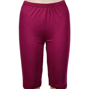 여성속바지 겨울 보온 기모 레이스 5부 엄마 속바지