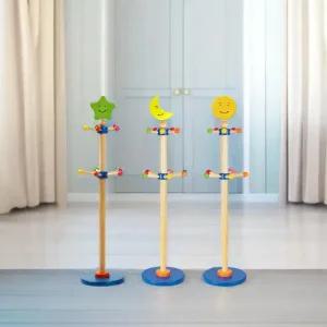 브알라 옷걸이 달님 별님 보름달 원목 행거 스탠드 유아옷걸이 조립식 기둥 헹거 아이방