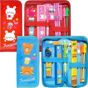 [셀러에이드]지우개문구세트 8개 필통세트 선물 필기구세트