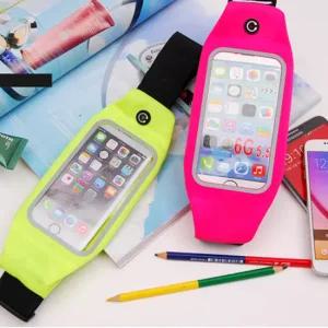 터치스크린 등산힙색 형광 러닝 운동 런닝 배낭 가방 파우치