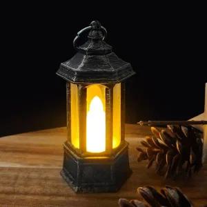 감성무드등 촛불led조명등 캠핑장 감성 미니 헥사곤촛불램프 빈티지