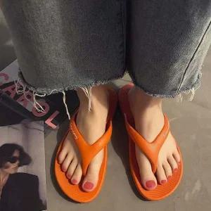 여름 플랍 4컬러 쪼리 캐주얼한 푹신한