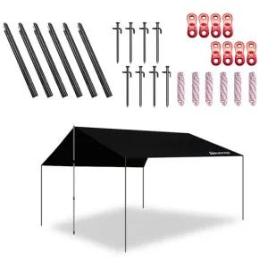 초특가 SALE 블랙코팅 암막타프 풀세트 대 타프 렉타